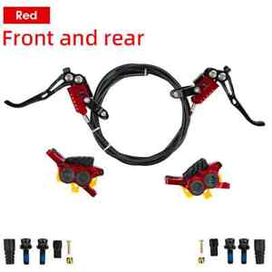 MTB Brake 4 Piston Hydraulic Disc Brake Bicycle for Full Internal Cable Layout