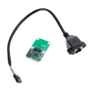 Mini PCI-E Gigabit Ethernet Card PCI-Express Network Card 10/100/1000Mbps - Picture 1 of 11