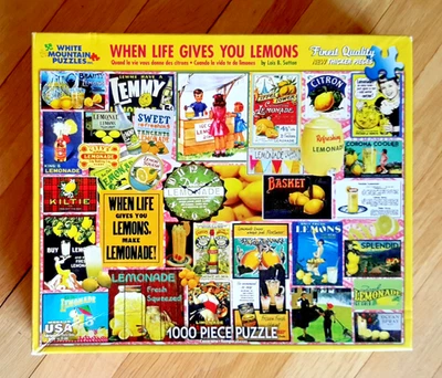 Rompecabezas White Mountain_CUANDO LA VIDA TE DA LIMONES_Gran formato 1000 piezas Foto 1 de 4