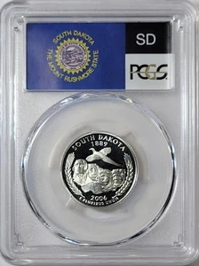 2006-S Silver Washington Quarter - South Dakota - PCGS PR69DCAM - Flag Series - Picture 1 of 2