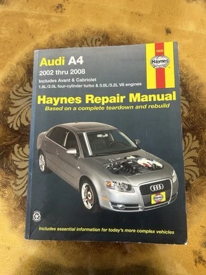 Audi A4 2002-2008 Haynes manual de reparación 15030 ~ excelente estado Foto 1 de 3
