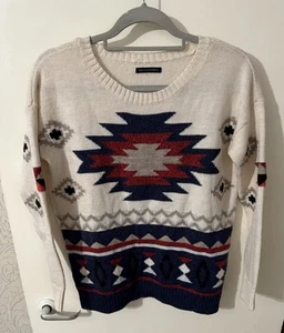 American Eagle Southwestern Wool Blend Jumper Size S - Picture 1 of 5