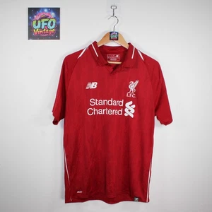 Camiseta deportiva New Balance de fútbol roja grande 2018/19 del Liverpool FC local para hombre - Imagen 1 de 12