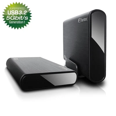 B-WARE - FANTEC DB-ALU3 - 3.5 Zoll SATA Festplattengehäuse mit USB 3.2 Gen 1