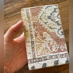 Vintage kleines Samt Bohème Stil gemustert Notizbuch Journal Poesie Buch - Bild 1 von 10