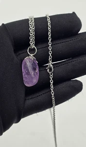 TENET CRIGEMA ANHÄNGER MIT MINERALSTEIN UND EDELSTAHLKETTE DAMEN HERREN SCHMUCK - Bild 1 von 12