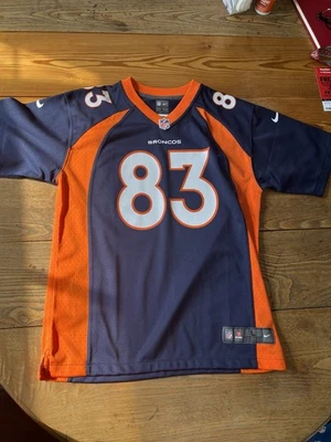 Camiseta deportiva Wes Welker Denver Broncos juvenil grande azul Nike NFL On Field Foto 1 de 2