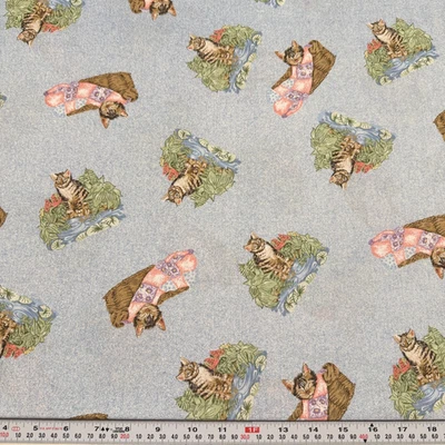 De colección 1998 Cats Debbie Cook Michael Woodward Creations algodón por media yarda Foto 1 de 2