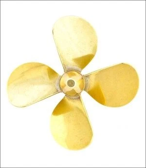 Raboesch Brass 75mm M5 Threaded 4 Blade Propeller - Image 1 of 1