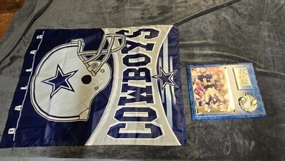 NFL Dallas Cowboys Banner y placa Troy Aikman Foto 1 de 4