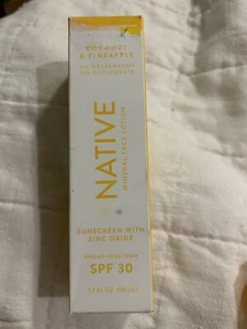 1 loción protectora solar mineral nativa de coco y piña FPS 30 - 1,7 fl oz - Imagen 1 de 2