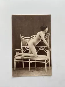 Antique Vintage Female Nude Postcard Risqué French Nude Woman Postcard - Picture 1 of 4