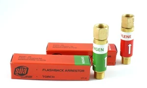Flashback Arrestors - Antorcha - Oxígeno/Acetileno (PAR) - SÜA Original 288 - Imagen 1 de 2