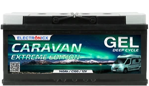 Electronicx Caravan EXTREME Edition Gel Batterie 140 AH 12V Wohnmobil Boot Verso - Bild 1 von 6