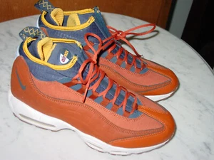 2018 Nike Air Max 95 Sneakerboot "Dark Ruset" Blue 806809-204 Shoes! Size 8.5 - Picture 1 of 15