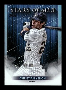2022 Topps Stars of MLB Insert #SMLB-11 Christian Yelich Milwaukee Brewers - Picture 1 of 2