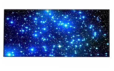 Mauspad 90 x 40 cm Mousepad XXL Gaming und Office Silent Monsters Sterne Weltall