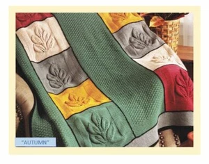 Autumn Knit Afghan Pattern - Picture 1 of 3