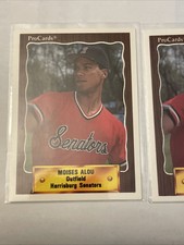 (2) Moises Alou RC 1990 Pro Cards #1204 - Montreal Expos