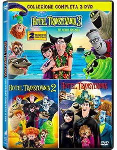 HOTEL TRANSYLVANIA COLLEZIONE 3 FILM (3 DVD) ANIMAZIONE DIGITALE - Foto 1 di 6
