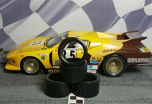 1/32 URETHANE SLOT CAR TIRES 2pr PGT-21138XLM fit all CARRERA DeTomaso Pantera - Picture 1 of 3