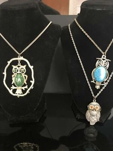 KONVOLUT VINTAGE/JETZT MODESCHMUCK ALLE EULEN VERSCHIEDENE NIEDLICH  - Bild 1 von 12