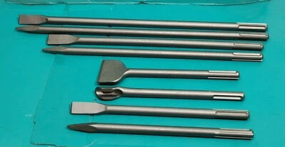 SDS MAX 8pc Chisel Hilti TE75 TE76 TE56 TE705 TE706 TE700 Steel Breaker Drill - Image 1 of 4