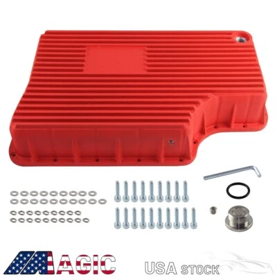 Heavy Duty 6R140 Transmission Deep Pan For Ford F250/F350 11-19 6.7L V8 Red - Image 1 of 4