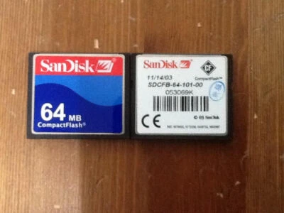 SanDisk 64MB CompactFlash CF Card (SDCFB-64-101-00) - Image 1 of 2