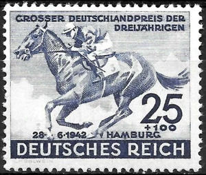 Germany's Third Reich Mi# 814 MNH Hamburg Derby 1942 * * - Picture 1 of 1