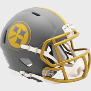 Pittsburgh Steelers NFL Mini Speed Football Helmet SLATE NFL.