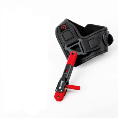 Adjustable Archery Wrist Release Aids Strap Compound Bow Trigger Caliper Hunting - Image 1 of 4
