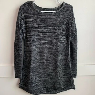 Ellen Tracy Black and White Crewneck Sweater Size Small — 第 1/4 张图片