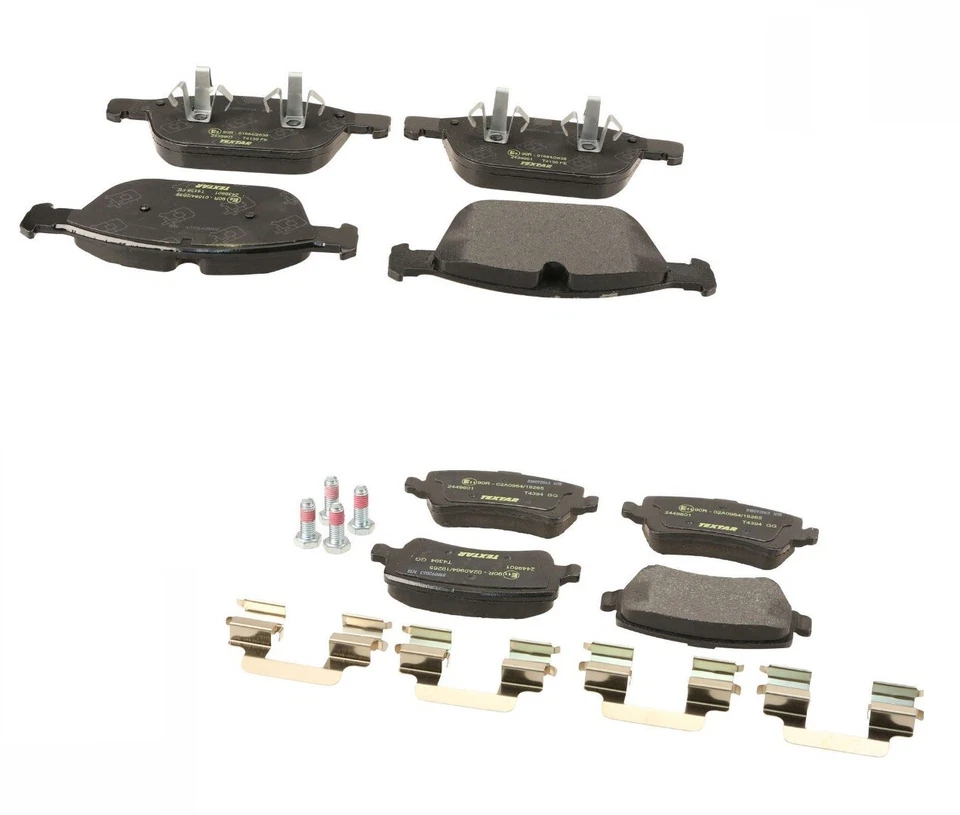 Textar Front and Rear Pad Set Brake Pads & Harware Kit For Volvo XC60 2010-2015 - Image 1 of 1