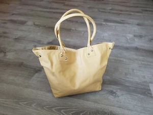 Beige Leather Bag, Shoulder Purse, Retro Leather Bag, Handmade bags - Picture 1 of 7