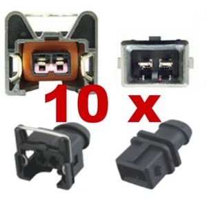 Conectores de inyección de combustible - BOSCH EV1 CORTO (10 x juego) enchufe inyector coche - Imagen 1 de 3