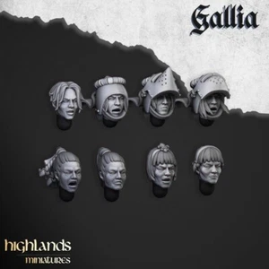 Highland Miniatures 16 Female Gallia Heads - Picture 1 of 1
