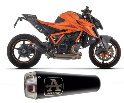 Tubo de Escape Arrow PRO-RACE Nichrom Dark fondo Inox KTM 1390 SUPER DUKE R 2024 - Imagen 1 de 3