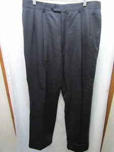 HERREN JOS. A. BANK EXECUTIVE 97 % WOLLE 3 % KASCHMIR PLISSEE BÜNDCHEN HOSE GRÖSSE 36 X 34 - Bild 1 von 4