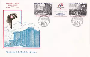 FRANCE 1988 FDC BICENTENAIRE DE LA REVOLUTION FRANCAISE YT 2537 ET 2538 - Imagen 1 de 1