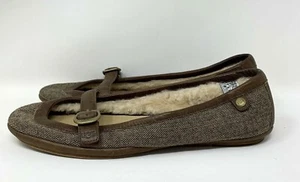 Planos de ballet UGG Gerty Mary Jane para mujer forrados de lana de oveja talla 9 - Imagen 1 de 10