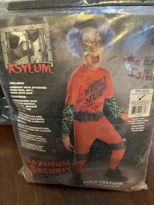 New Asylum MAXIMUM SECURITY COSTUME, Size Teen  34-36 HALLOWEEN - Picture 1 of 1