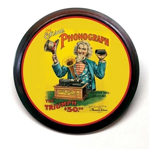 Edison Phonograph Triumph Advertising Pocket Mirror - Picture 1 of 2