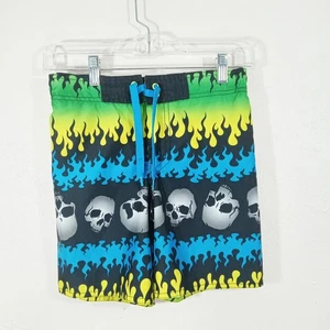 Joe Boxer Youth Swim Shorts Skull Blue Black *Sizing See Description* - Picture 1 of 5