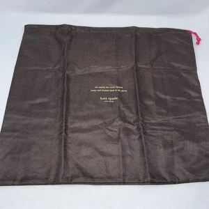 Kate Spade braun Staubbeutel mit Zitat 19 x 17 Zoll - Bild 1 von 7