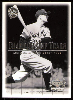 2000 Upper Deck 洋基传奇 - Lou Gehrig #70 — 第 1/2 张图片