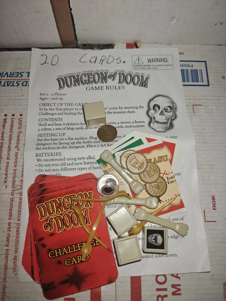 2002 Dungeon of Doom Game Pressman Complete Set Of Replacement Parts - Image 1 of 1