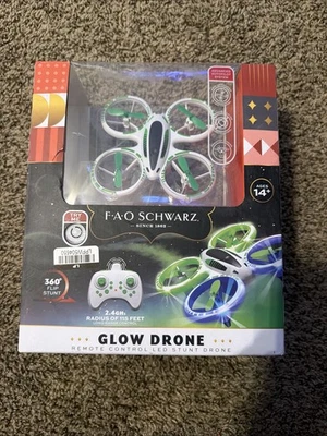 FAO Schwarz RC Glow Up Remote Control Mini Stunt Drone Brand New In Box - Image 1 of 2