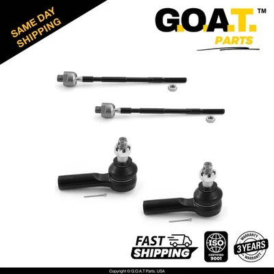 4 PC Inner & Outer Tie Rod End Kit for Infiniti QX4 Nissan Pathfinder Foto 1 de 4
