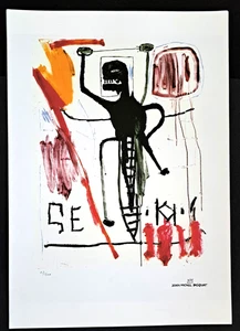 Jean-Michel Basquiat- Reproduktion Lithographie 50x35cm Nr.68/200 - Bild 1 von 3